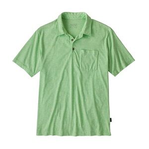 Patagonia organic cotton lightweight polo shirt in heathered green men’s size XL